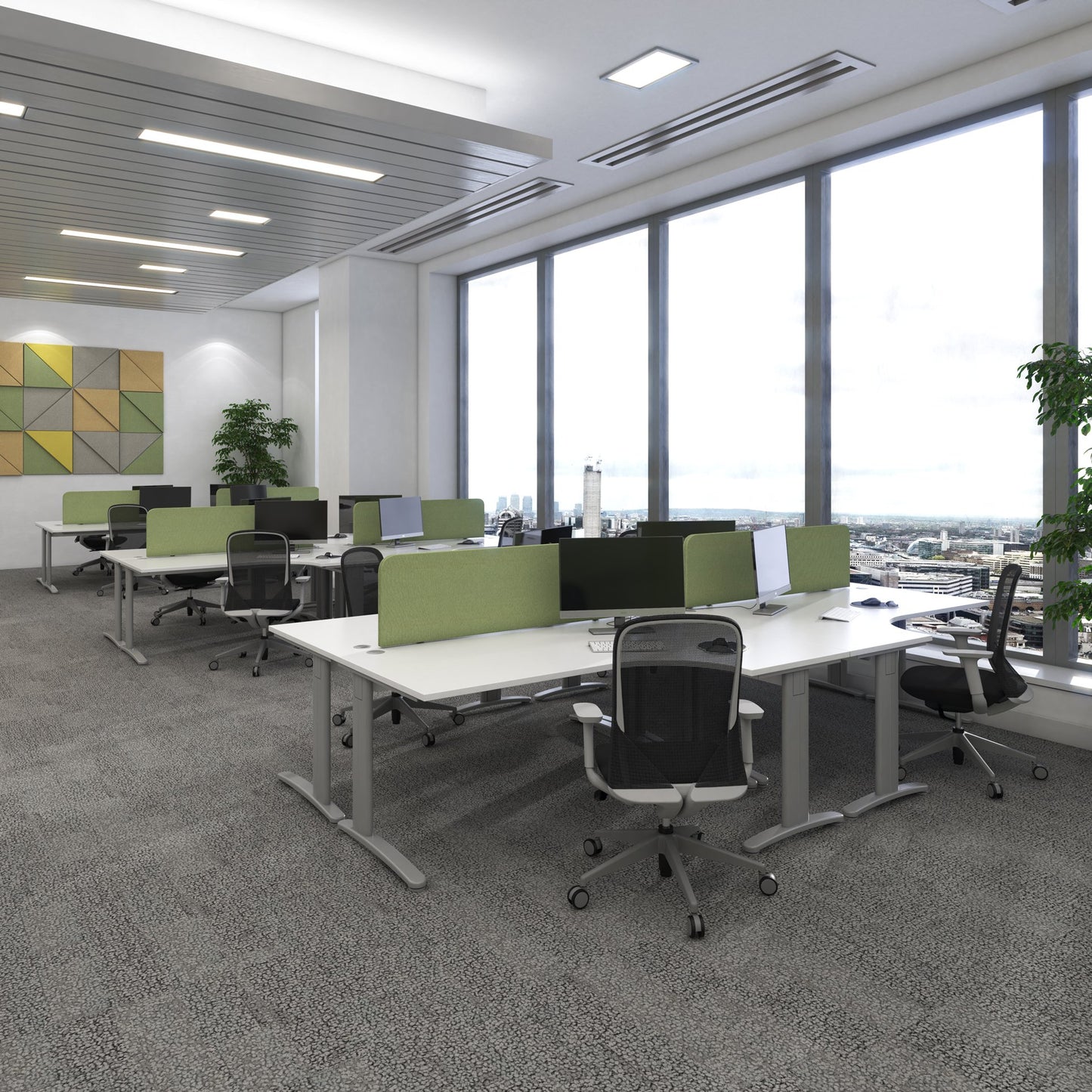 TR10 left hand ergonomic desk