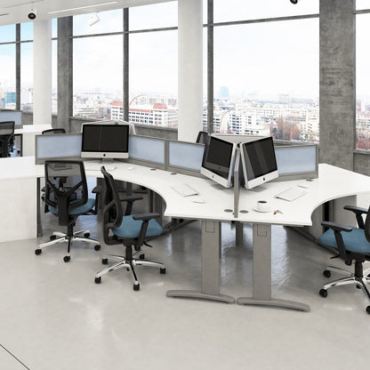 TR10 right hand ergonomic desk