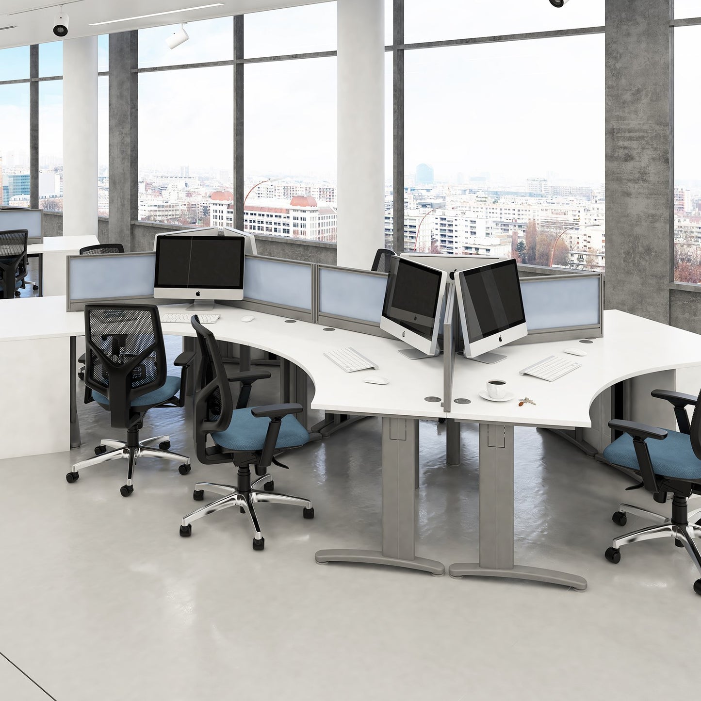 TR10 left hand ergonomic desk