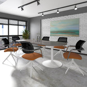 Trumpet base square extension table