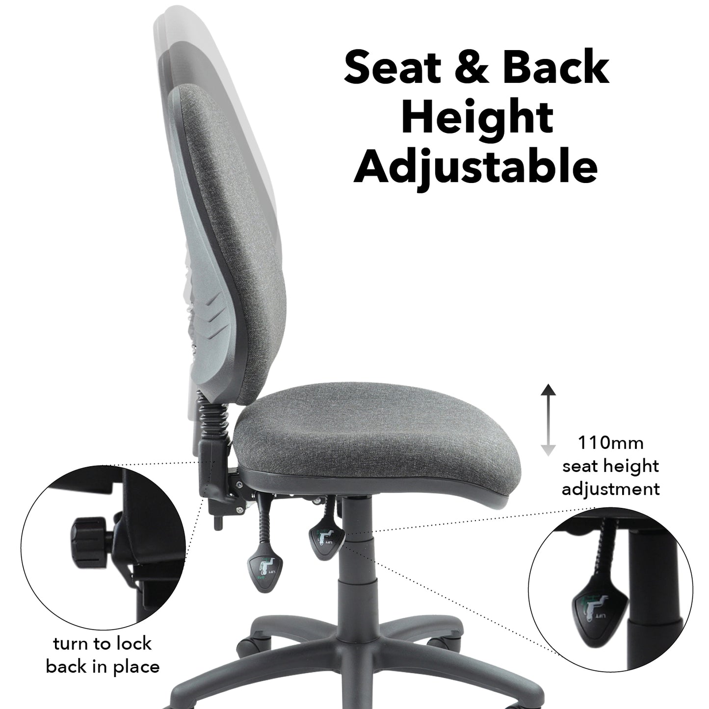 Vantage 200 3 lever asynchro operators chair