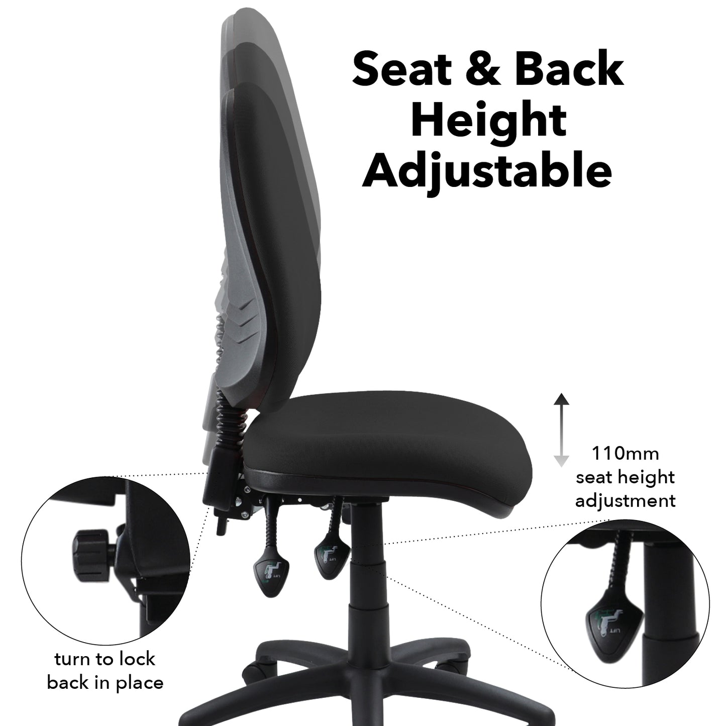 Vantage 200 3 lever asynchro operators chair