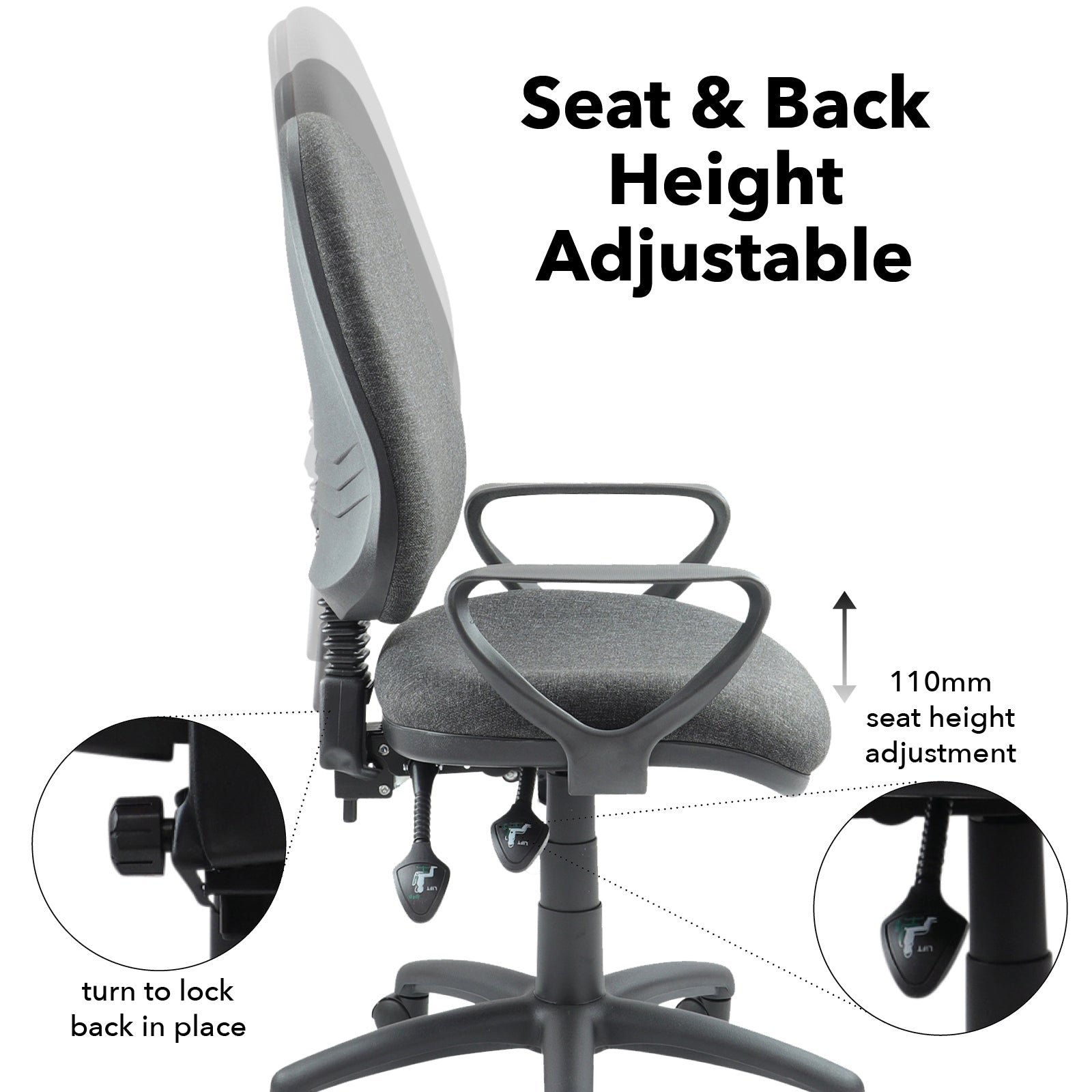 Vantage 200 3 lever asynchro operators chair