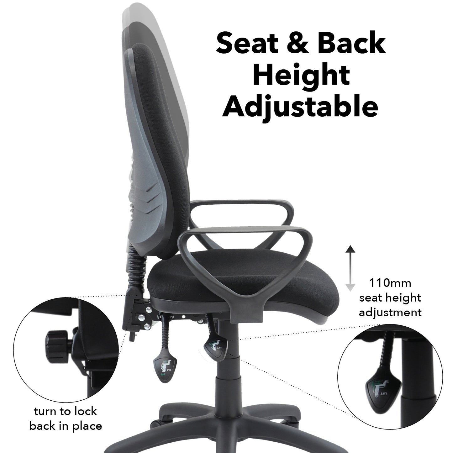 Vantage 200 3 lever asynchro operators chair