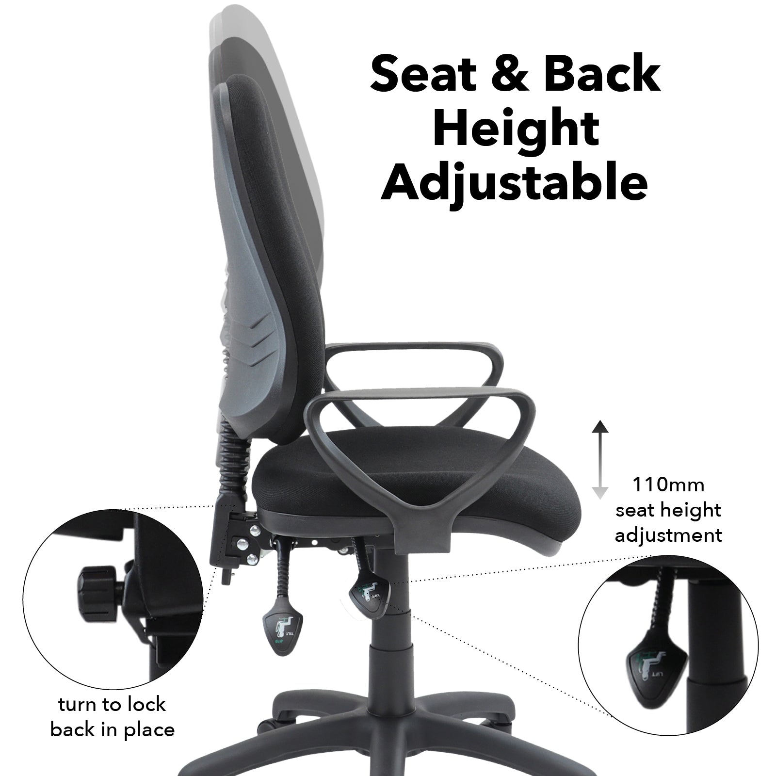 Vantage 200 3 lever asynchro operators chair