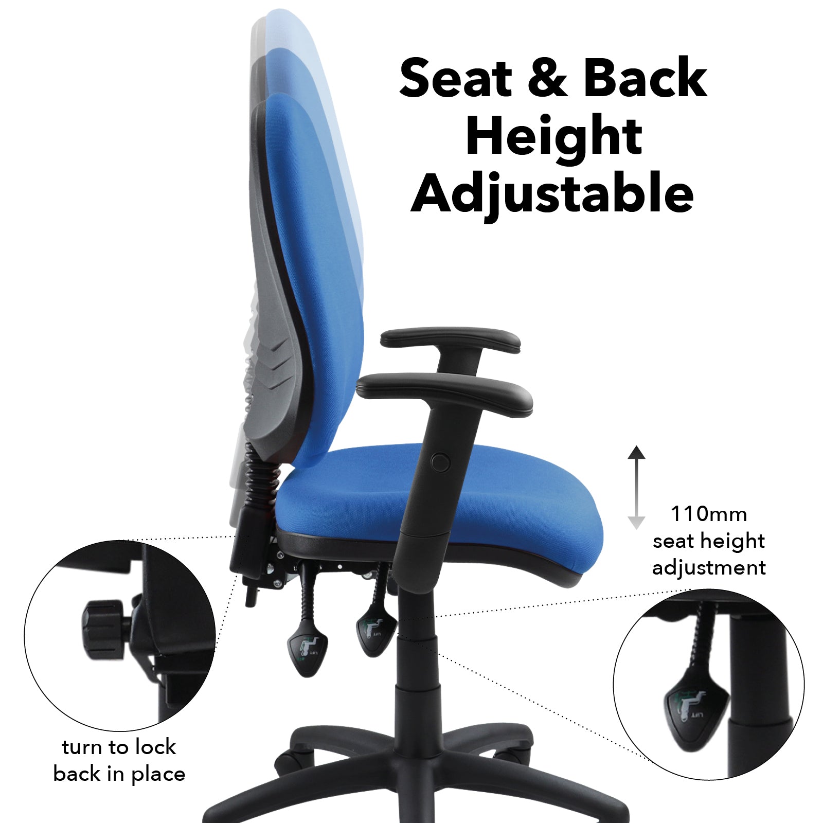 Vantage 200 3 lever asynchro operators chair