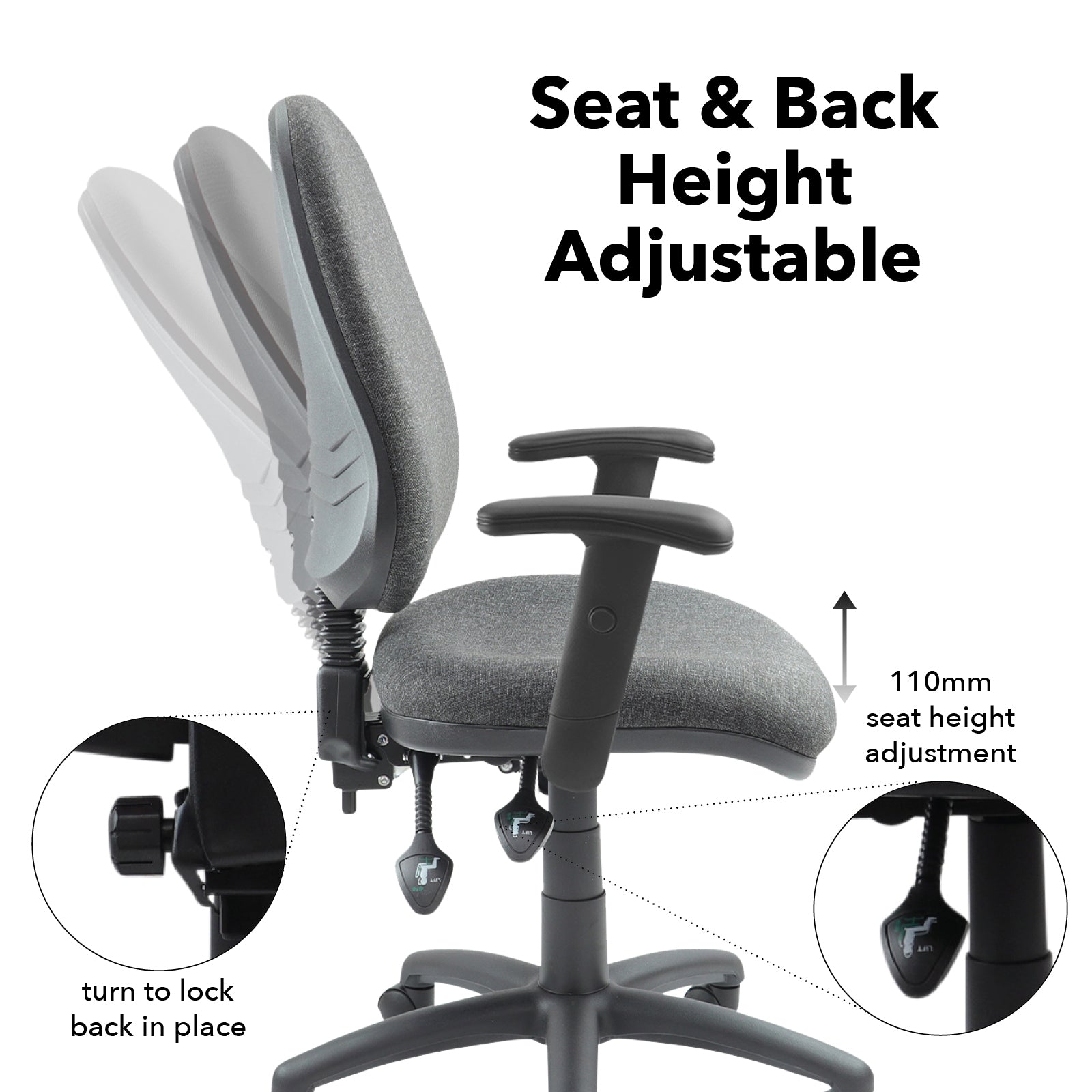 Vantage 200 3 lever asynchro operators chair