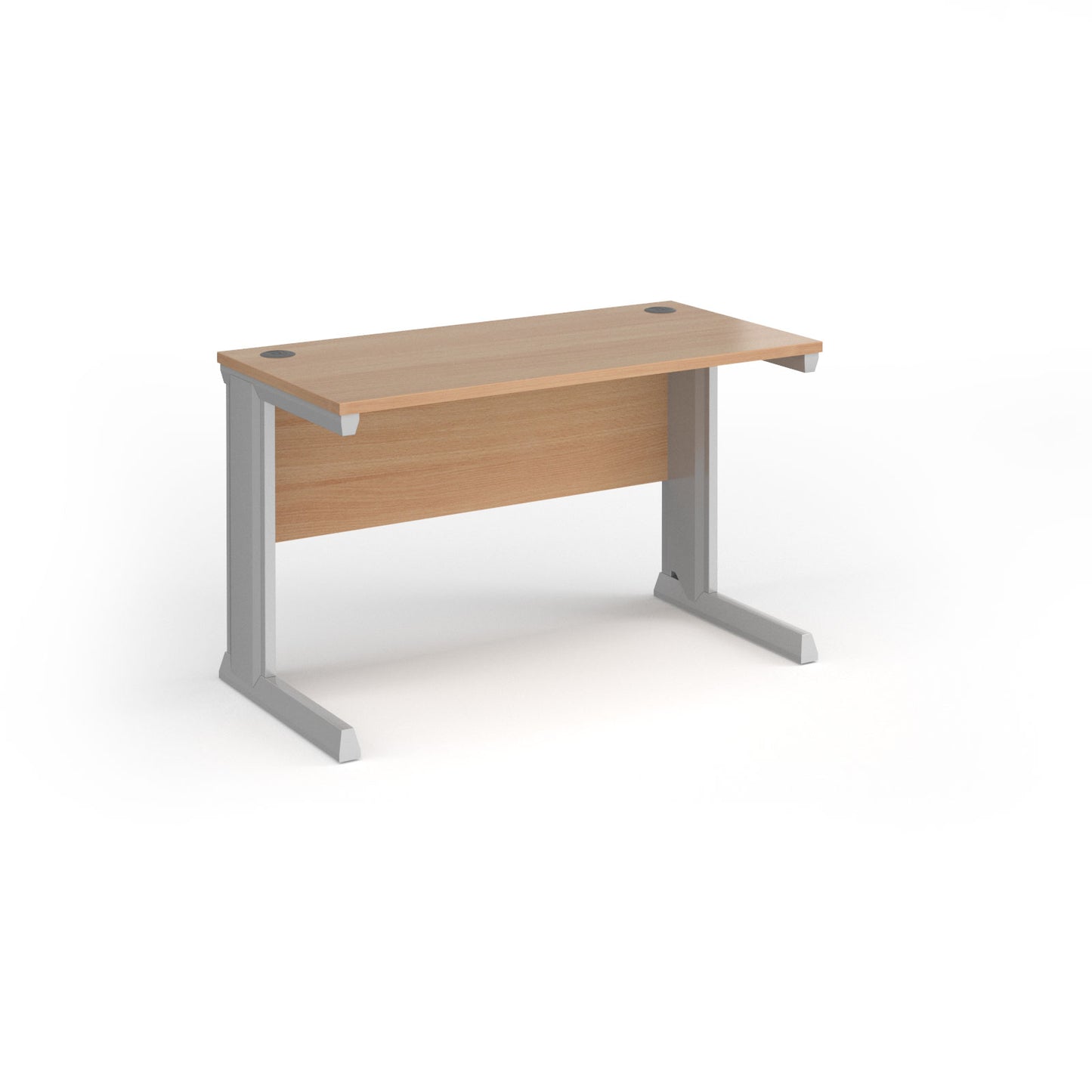 Vivo straight desk 600mm deep - VEX12-S-B