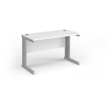 Vivo straight desk 600mm deep - VEX12-S-WH