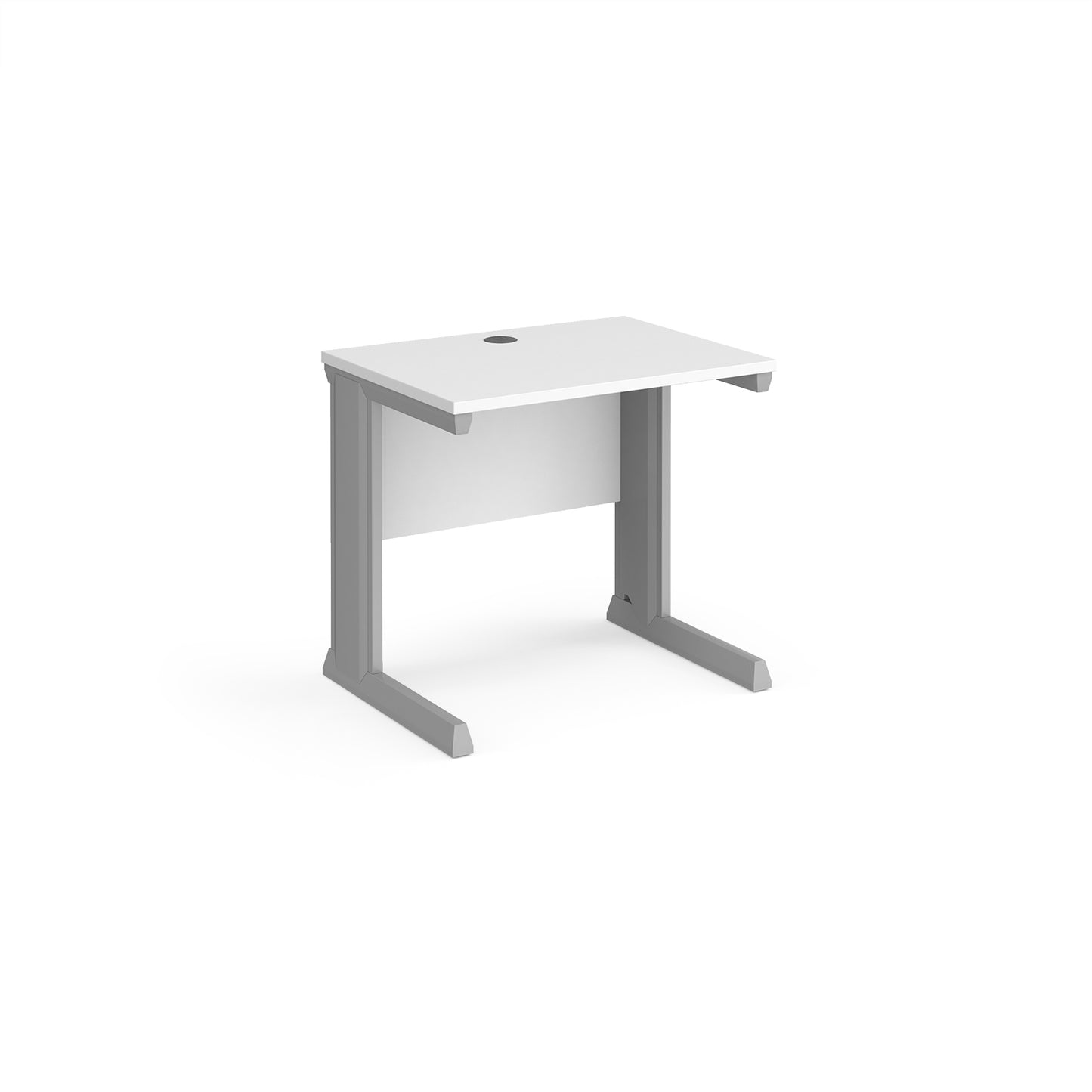 Vivo straight desk 600mm deep - VEX8-S-WH