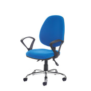 Jota High fabric back asynchro operator chair