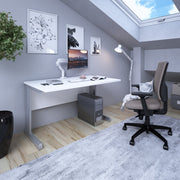 Vivo straight desk 800mm deep