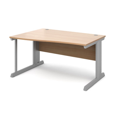Vivo left hand wave desk - VWL14-S-B