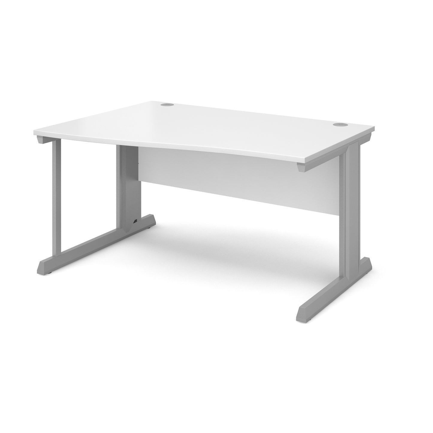 Vivo left hand wave desk - VWL14-S-WH
