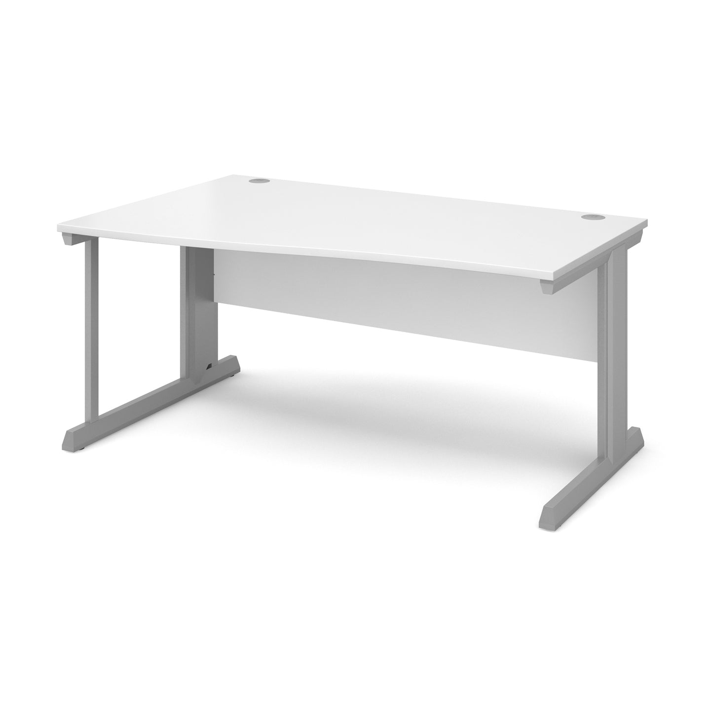 Vivo left hand wave desk - VWL16-S-WH