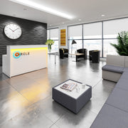 Welcome reception desk