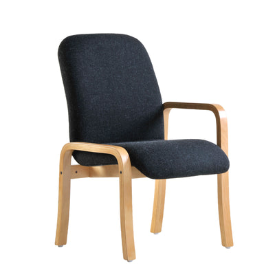 Yealm modular wooden frame reception seating - left hand arm - YEA50005