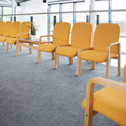 Yealm modular wooden frame reception seating - right hand arm