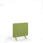 Zigzag Accoustic Floor Standing Screen Wooden Legs